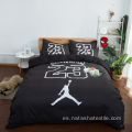 Juegos de cama de 3 piezas NBA Black No. 23